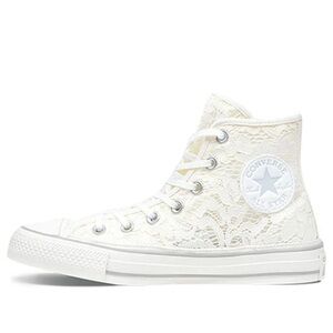Converse Women's Cream Lace High-Top Sneakers